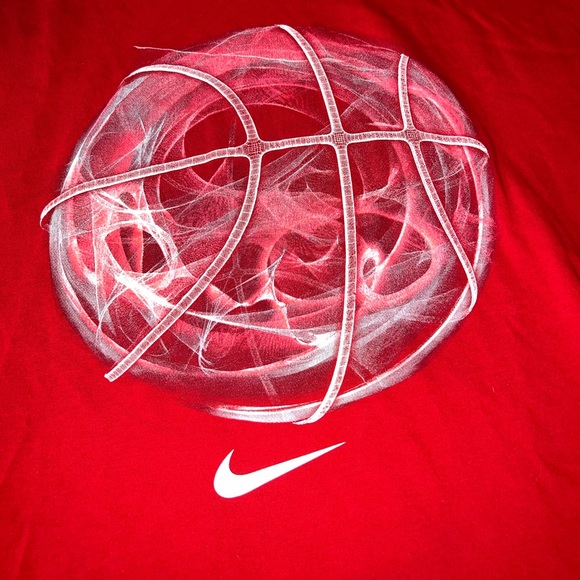 Red Nike Basketball Shirt - Picture 2 of 4